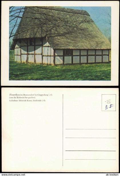Ansichtskarte Cloppenburg Heuerhaus im Museumsdorf in Cloppenburg i. O. 1960