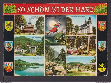 Ansichtskarte Harz Bilder und Wappen Hambühren Niedersachsen Friedersdorf