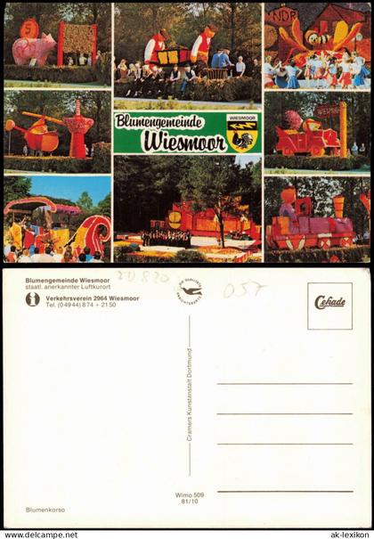 Ansichtskarte Wiesmoor Mehrbildkarte der Blumengemeinde Wiesmoor 1981