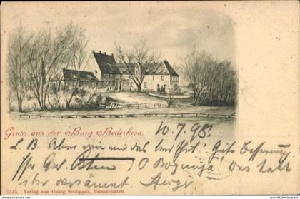 Artiste CPA Bad Bederkesa Geestland Niedersachsen, Die Burg