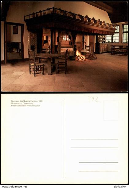 Cloppenburg Museumsdorf Cloppenburg Herdraum des Quatmannshofes 1984