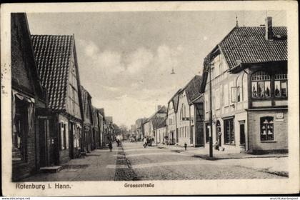 CPA Rotenburg in Hannover Rotenburg an der Wümme, Große Straße, Geschäfte
