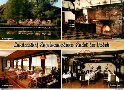 Endel Visbek Vechta Niedersachsen Landgasthof Engelmannsbaeke Kaffeegarten Kamin