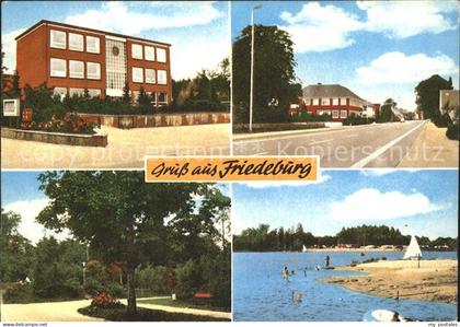 Friedeburg Ostfriesland Teilansichten Strassenpartie Park Strand