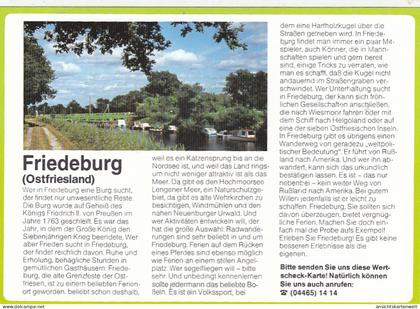 Friedeburg, Werbekarte ngl #F8732