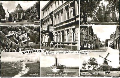 Norden Ostfriesland Norden Rathaus Kirche Flut Muehle x 1965