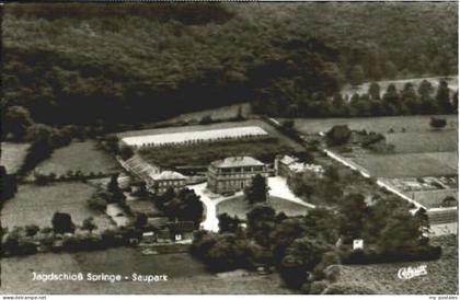Springe Deister Springe Saupark Fliegeraufnahme x 1961
