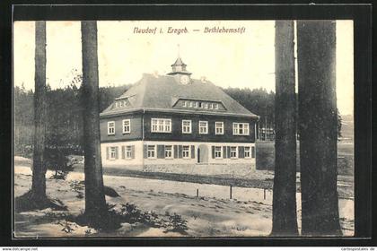 AK Neudorf / Erzgeb., Weg am Bethlehemstift