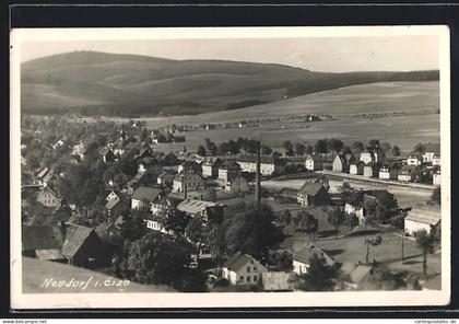 AK Neudorf i. Erzg., Teilansicht aus der Vogelschau