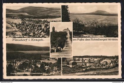 AK Neudorf i. Erzgeb., Ortsteil Vierenstrasse, Bärenstein, Ortsansichten