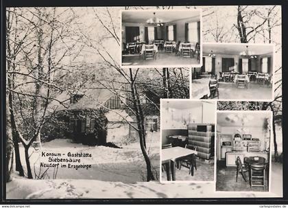 AK Neudorf im Erzgebirge, Konsum-Gaststätte Siebensäure