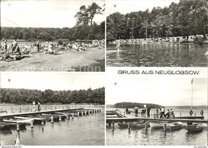 Neuglobsow Badestrand Stechlinsee Bootssteg