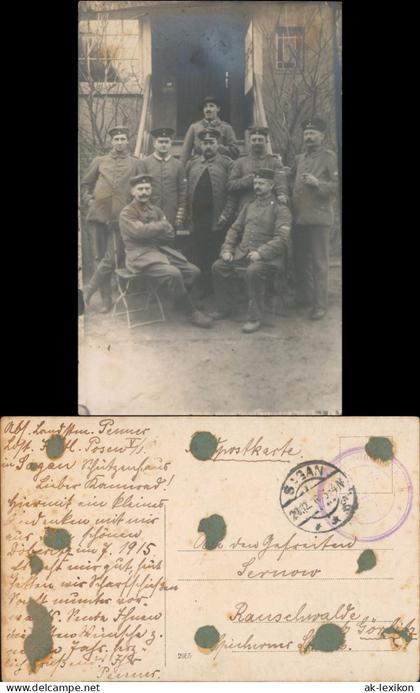 Sagan aga Batl.- Posen vor Schützenhaus 1915 Privatfoto