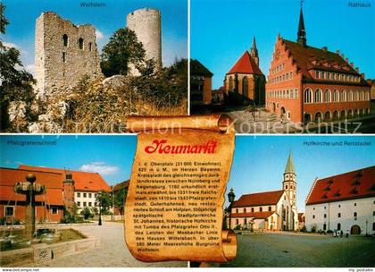 Neumarkt Oberpfalz Wolfstein Rathaus Pfalzgrafenschloss Hofkirche und Reitstadel