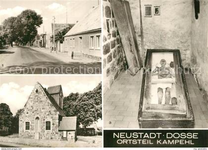 Neustadt Dosse Kampehl 700 j?hrige Wehrkirche mit nicht verwestem Leichnam des 1