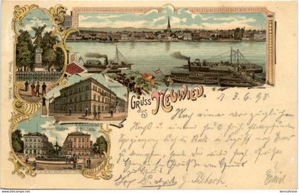 Gruss aus Neuwied - Litho