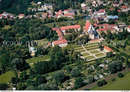 Neuzelle Ehemaliges Zisterzienserkloster Pfarrkirche Fliegeraufnahme
