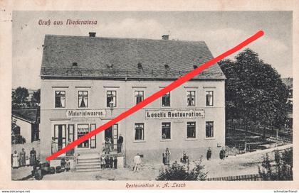 AK Niederwiesa Gasthof a Braunsdorf Lichtenwalde Altenhain Euba Flöha Lichtenau Mühlbach Ebersdorf Frankenberg Chemnitz