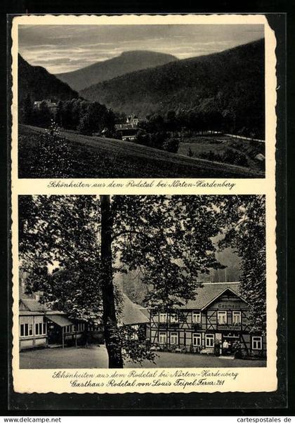AK Nörten-Hardenberg, Gasthaus Rodetal, Panorama