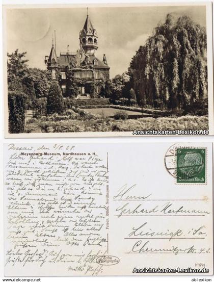 Ansichtskarte Nordhausen Meyenburg-Museum - Foto AK 1938