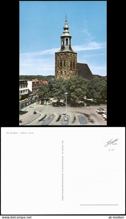 Ansichtskarte Nordhorn Nordhorn Reform. Kirche Panoramansicht 1970