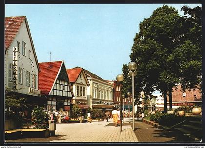 AK Lengerich /Westfalen, Fussgängerzone mit Geschäften