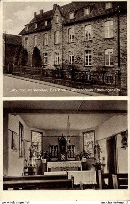 CPA Marialinden Overath im Rheinisch Bergischen Kreis, Krankenhaus, Erholungsheim, Innenansicht