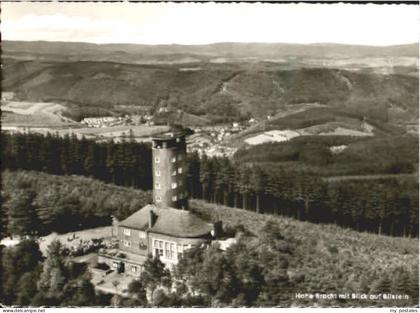 Lennestadt Hohe Bracht Fliegeraufnahme ungelaufen ca. 1965
