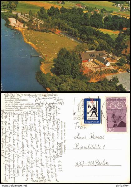Lobberich-Nettetal Hotel-Restaurant Strandbad KRICKENBECK Luftaufnahme 1976