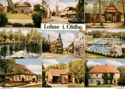 Lohne Rathaus Marktplatz Freilichtbuehne Eingang Muehlenteich Marktstr Waldbad B