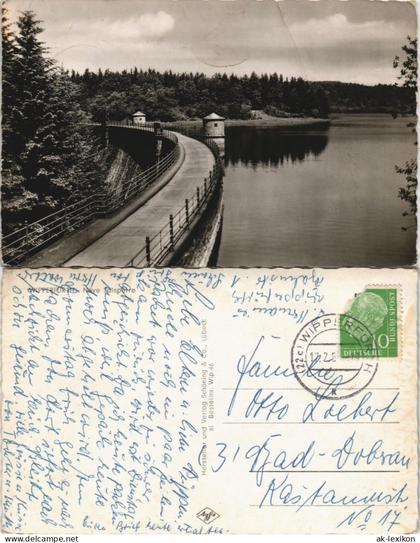 Wipperfürth Neyetalsperre Neye Talsperre 1955   gelaufenStempel WIPPERFÜRTH