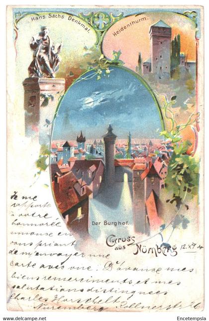 CPA -Carte postale-Germany-Nürnberg Gruss aus  Nürnberg- multi vues 1900-VM38386ok