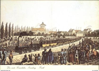 Nuernberg Die erste Eisenbahn Nuernberg-Fuerth