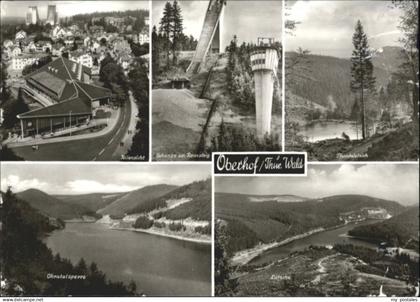 Oberhof Thueringen Oberhof Schanze Rennsteig Pfanntalsteich Ohratalsperre