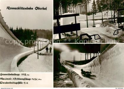 Oberhof  Thueringen Rennschlittenbahn Oberhof Details