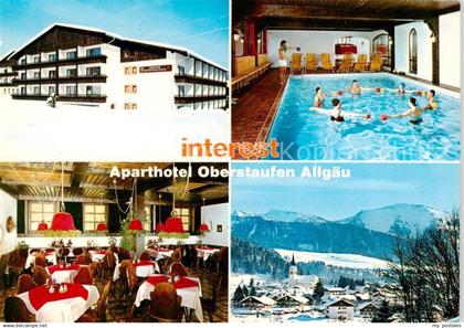 Oberstaufen Interest Aparthotel Oberstaufen Hallenbad Gastraum Panorama