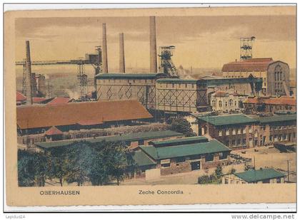F F 749/ C P A  ALLEMAGNE- OBERHAUSEN   ZECHE CONCORDIA