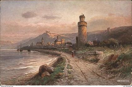 Oberwesel Rhein Kuenstlerkarte