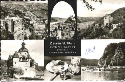 Oberwesel Rhein Oberwesel  x 1962