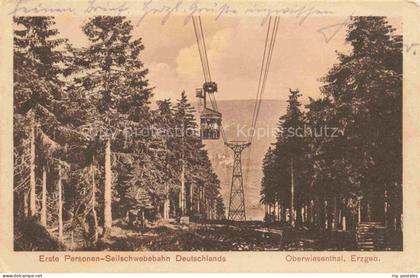 Oberwiesenthal Erzgebirge Erste Personen-Seilschwebebahn Deutschlands