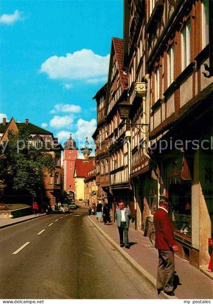 Ochsenfurt Hauptstrasse Fachwerkhaeuser