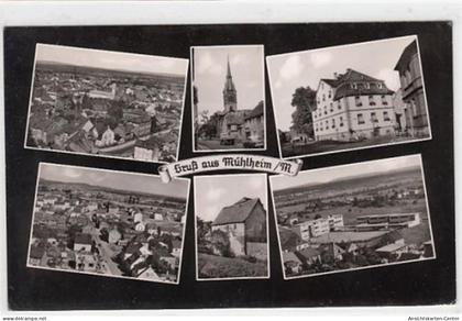 39088559 - Muehlheim am Main mit 6 Abbildungen gelaufen, 1960. Leichter Stempeldurchdruck, leichte Abschuerfungen, klei