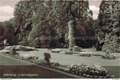 Woebken Oldenburg Oldenburg Schlossgarten Park Blumenbeete Rasen Baeume Skulptur