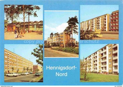 Henningsdorf Kaufhalle Schule Hradeker Strasse Rigaer Strasse und Strasse der Fr