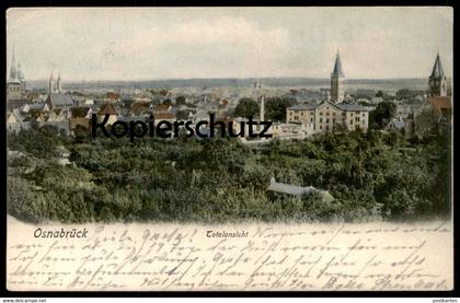 ALTE POSTKARTE OSNABRÜCK TOTALANSICHT Panorama Gesamtansicht Total cpa postcard AK Ansichtskarte