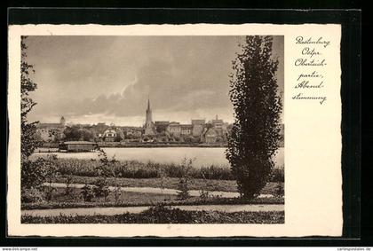 AK Rastenburg, Oberteichpartie, Abenstimmung