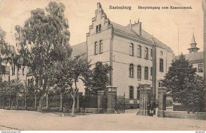 Haupteingang zum Kasernement in Rastenburg Ostpreussen Postkarte AK 1912