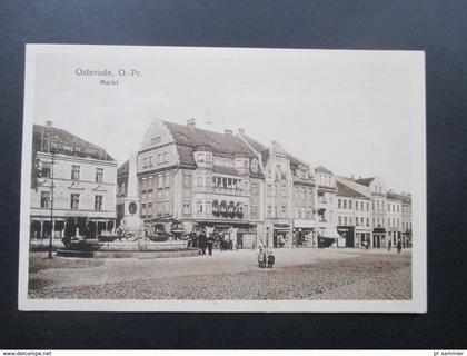 Ostpreussen Osterode Ostpr. Markt / Marktplatz. ungelaufen