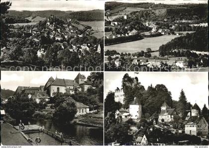Pappenheim Mittelfranken Panorama Blick vom Muehlberg Luftkurort Burg Bad Altmue