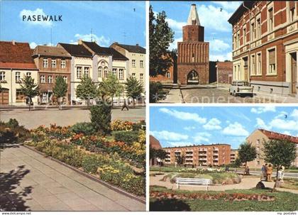 Pasewalk Mecklenburg Vorpommern Ernst Thaelmann Platz Muehlentor Platz der Aufba